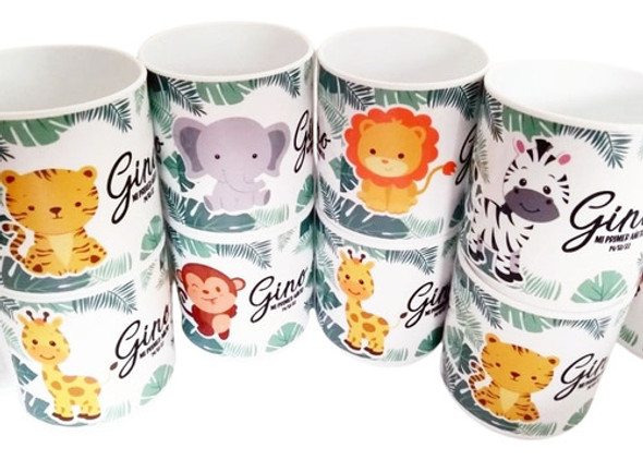 14 Tazas De Plástico Personalizadas Infantiles. Sublimadas 0