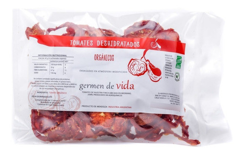 Tomates Deshidratados Orgánico Germen De Vida * 100 Grs 0