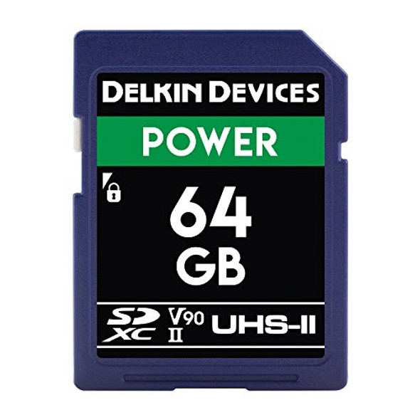 Delkin Devices 64gb Power Sdxc Uhs Ii (u3 V90) Memory 0