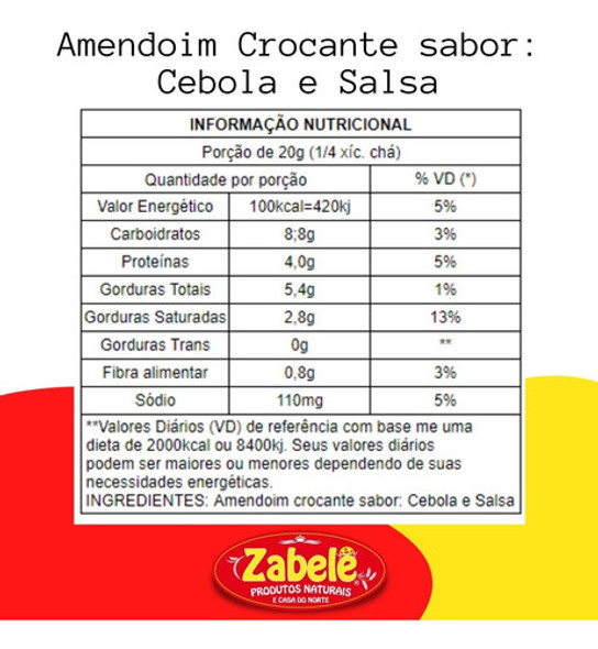 Amendoim Cebola E Salsa 2kg  - Com Uma Qualidade Superior 1