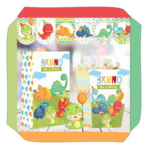 Kit Imprimible Bebe Dinosaurios Bebé Cumpleaños Decoracion 0
