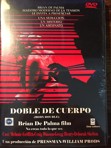 Dvd Doble De Cuerpo / Body Double / De Brian De Palma 0