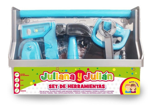 Valija Set De Herramientas Juliana Y Julian Juguetes Niños 0