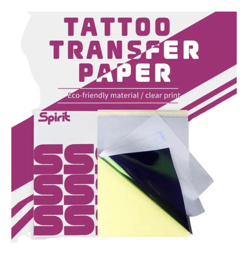 100 Papel Stencil Thermal Spirit Tatuagem Decalque Térmico 1