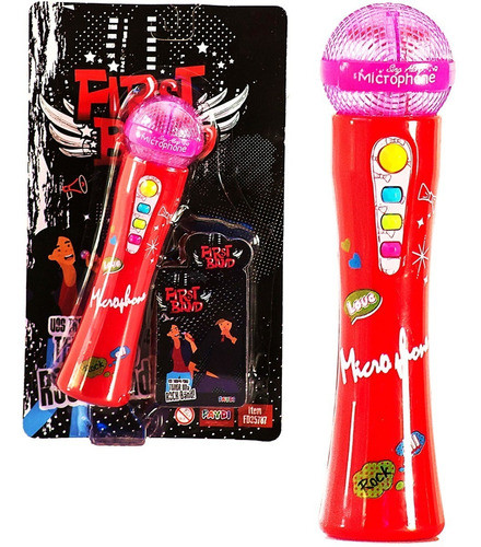 Microfono Infantil Luces Y Parlante Blister Super Cla F787 0