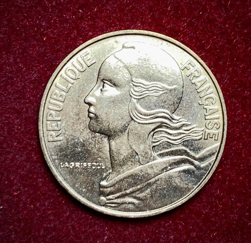 Moneda 20 Céntimos Francia 1982 Km 930 Impecable 0