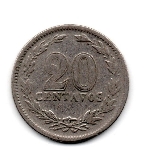 Argentina Moneda Niquel 20 Centavos Año 1931 Escasa Dificil 1