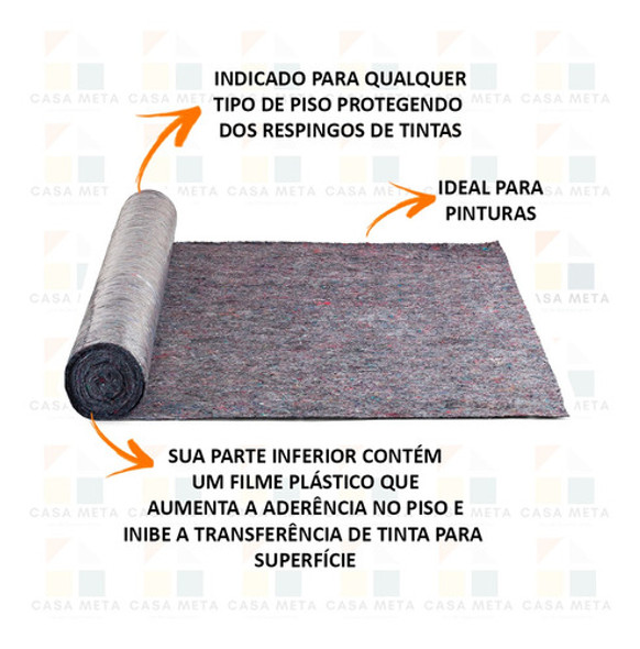 Protetor De Chão Para Obras, Pinturas E Reformas 40m² 1