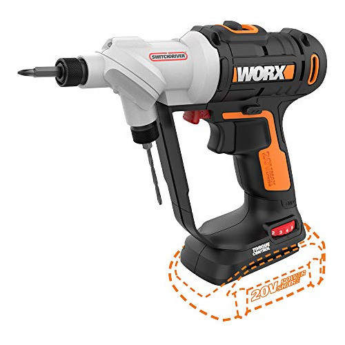 Worx Wx176l9 20v Switchdriver 2in1 Herramienta De Taladro Y 0