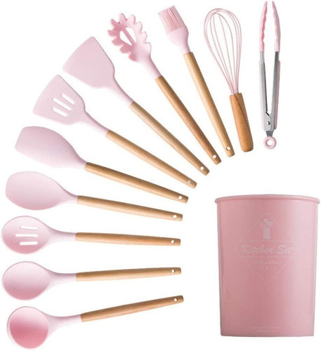 Set De Espatulas Cocina Antiadherente 12 Pcs De Silicona 0