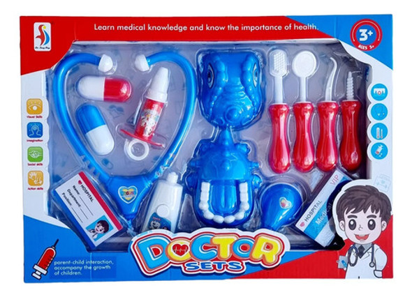 Set De Dentista Doctor Con Dentadura Mas Accesorios 1
