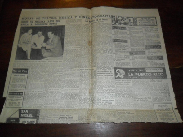 La Prensa 1960 A Rodriguez Muñoz Cine Teatro La Puerto Rico 0