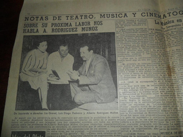 La Prensa 1960 A Rodriguez Muñoz Cine Teatro La Puerto Rico 1