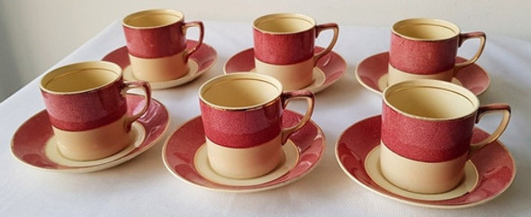 6 Dúos: Tazas Y Platos De Café Loza Inglesa Johnson 0