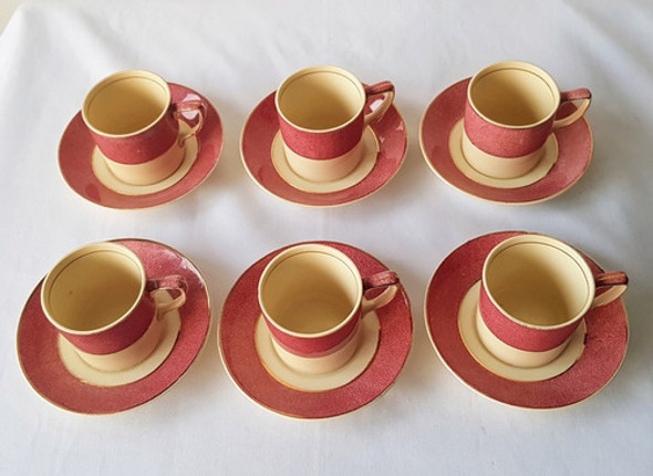 6 Dúos: Tazas Y Platos De Café Loza Inglesa Johnson 1