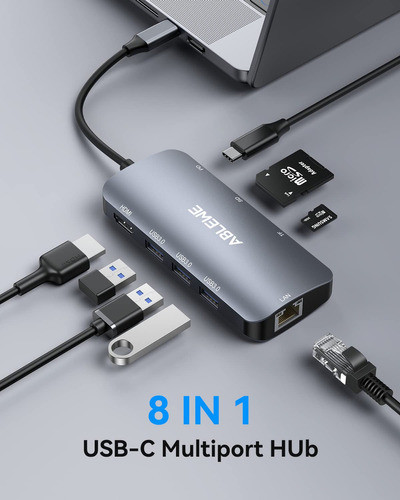 Ablewe - Adaptador Multipuerto Para Concentrador Usb C, Conc 1