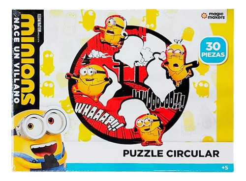 Puzzle Circular Minions 2 Nace Un Villano 30 Pcs Orig Lelab 1