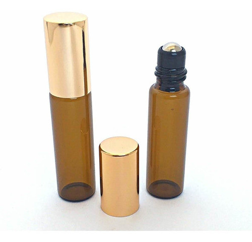 50 Frasco Vidro 5ml Rollon Perfume Oleo Essencial C Tampa 1