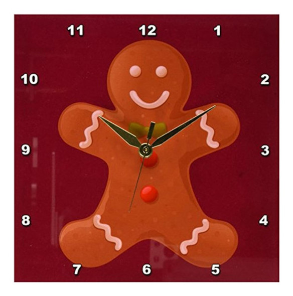 3drose Dpp_42706_1 Reloj De Pared Con Forma De Galleta Y Art 0