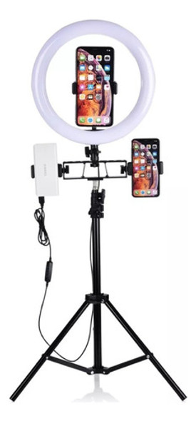 Aro Anillo Luz Led  Trípode 3 Soportes Maquillaje Youtube 0
