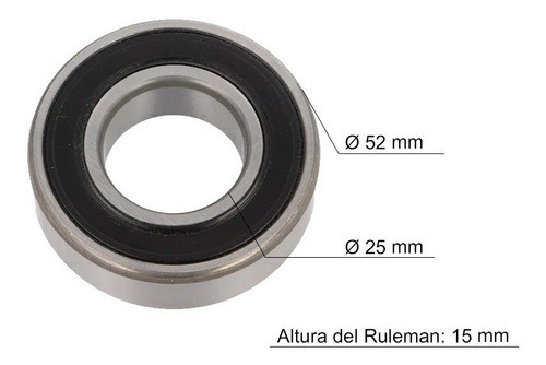 Ruleman / Rodamiento 6205 2rsh Skf Siamotos+ 1