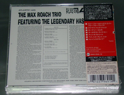 The Max Roach Trio Featuring Hasaan Cd Nuevo Japón / Kktus 1