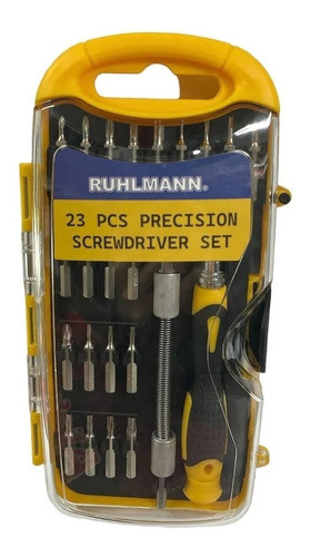 Kit Juego Destornillador Presicion Electronica 23pz Ruhlmann 0