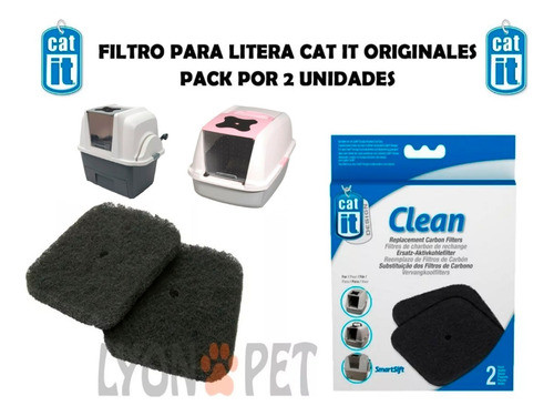 Catit Filtro Neutralizador X2 - Control Olor Bandeja Gatos 1