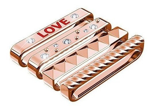 Bucles De Anillos Decorativos Para Apple Watch Rose Gold 0