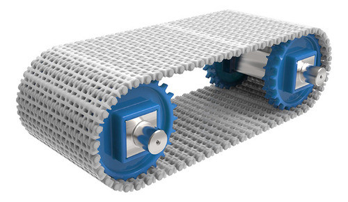 Banda Transp Modular 300 Mm Ancho X Mt C/ Goma Antides 0