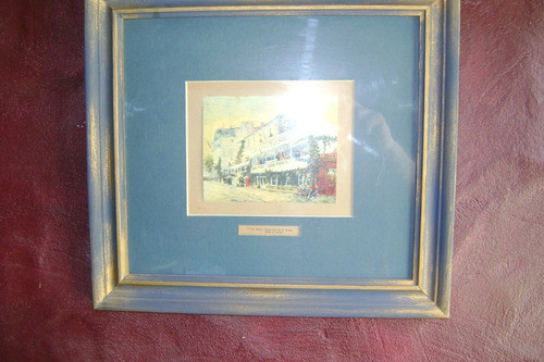 Antigua Lamina De Van Gogh Restaurant De La Sirene Enmarcada 1