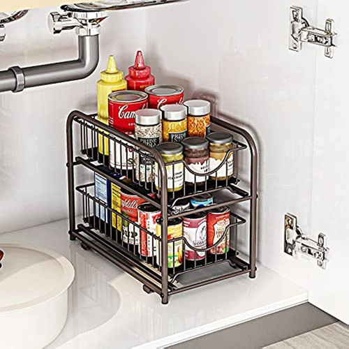 Aiyaka Organizador De Gabinete Extraíble, Estante Apilable D 1