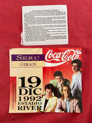 Seru Giran. 19 De Diciembre 1992. Entrada 1
