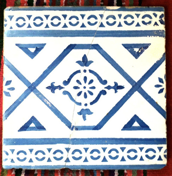 Mayolica Antiguo Portugal Azulejo Siglo Xix Rajado 0 Mayolica Antiguo Portugal Azulejo Siglo Xix Rajado 0