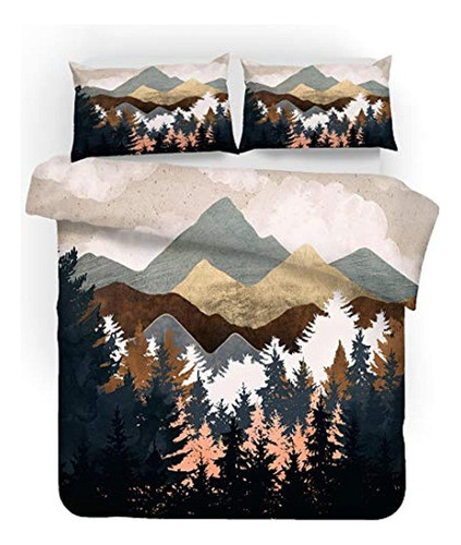 Juego De Funda De Edredón 3d Realin Hawthorn, Juego De Cama 1