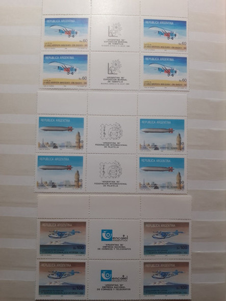 Filatelia Lote 41 Cuadros Mint Año 1985 Argentina 0