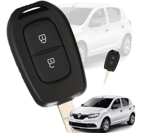 Copiallave Codificada Telemando Renault Sandero 2015 A 2018 0