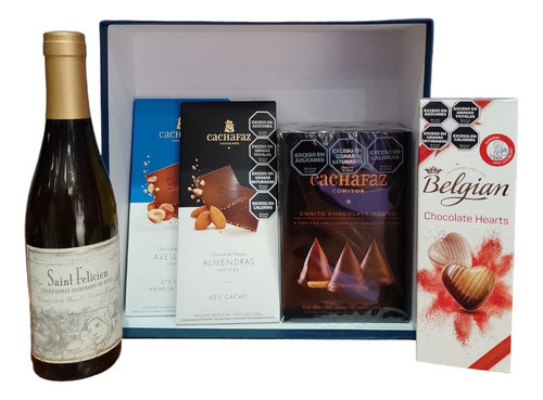 Saint Felicien Chardonnay Mini Con Chocolates - Día Del Amor 0