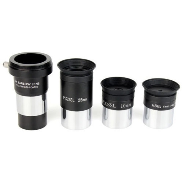 1.25  Ocular Plossl Set 10/04/25 Mm + Lente De Barlow 2 X Pa 1