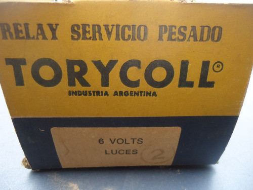 Relay De Luces 6 Voltios Torycoll. 1