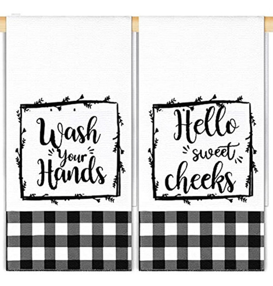 2 Piezas De Toalla De Mano De Granja Para Baño, Toallas De M 0