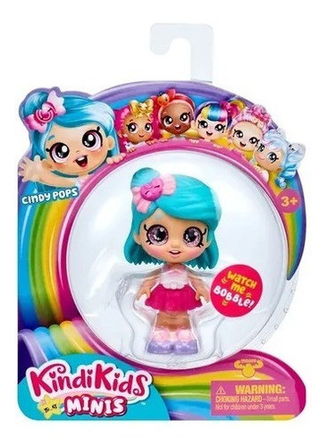 Muñeca Kindi Kids Cindy Pops Minis Básica 10 Cm Original 0
