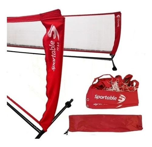Red De Futbol Tenis Con Base Y Estacas En U 3m Sportable 0