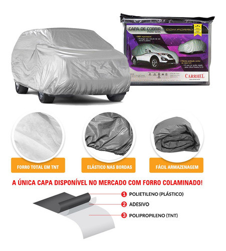 Capa P/ Cobrir Carro Gurgel Carajas Forro Total | Caft5 1
