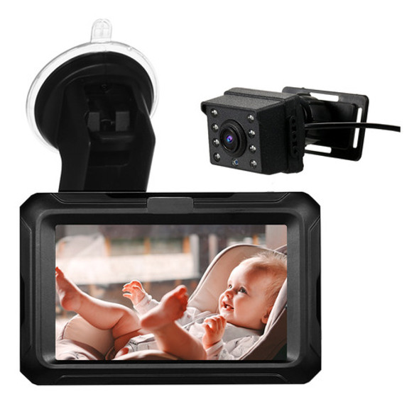 Espelho De Carro De Bebê, Monitor 1080p Com Câmera, Tela Ips 0 Espelho De Carro De Bebê, Monitor 1080p Com Câmera, Tela Ips 0