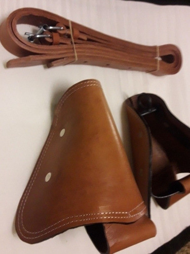 Estribo Capacho Cerrado De Cuero Cincelado P/ Recado Apero 0