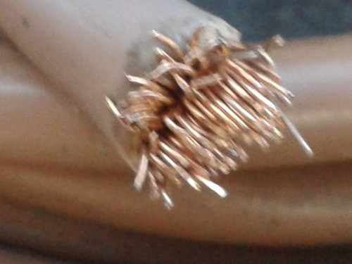 4 Recortes Cable Unipolar Cobre 16 Mm2  2,4 Metros C/u 1