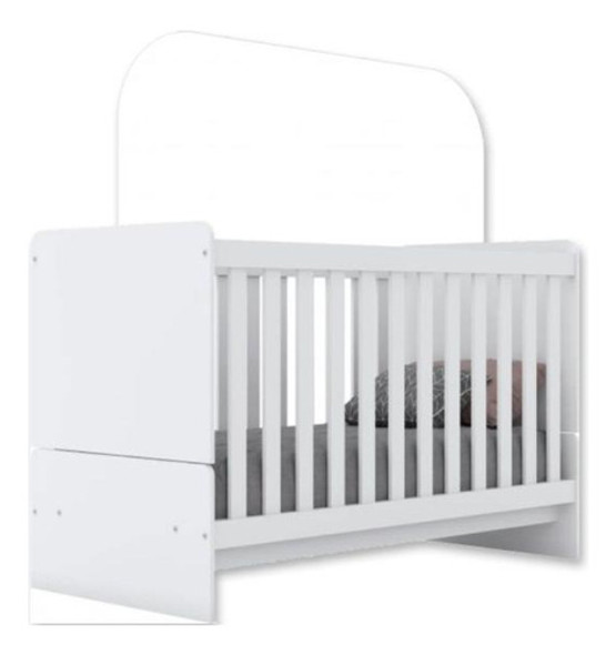 Berço Infantil Labirinto 2 Em 1 Branco - Henn 0