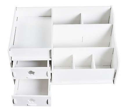 Estuche De Almacenamiento Cosmético Blanco Organizador De La 0