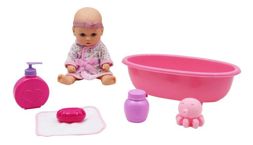 Set Bebote Dream Con Bañera + Bata + Accesorios Febo 0